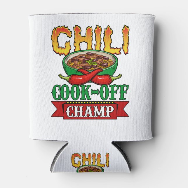 Porta-lata Vencedor da Competição Chilli Cook Off Champ (Frente)
