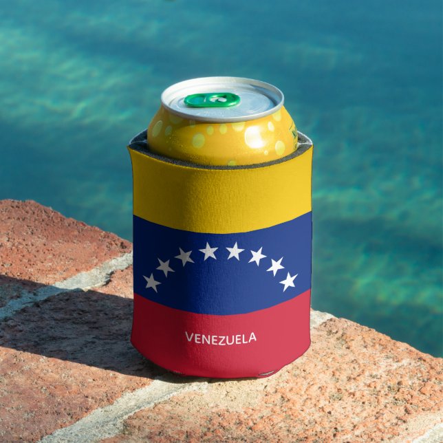Porta-lata Venezuela flag custom can cooler (Piscina in situ)