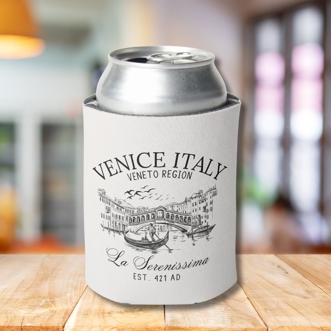 Porta-lata Venice Italy Vintage Old Landscape (Criador carregado)