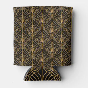 Porta-lata Ventilador da Art Deco: Amarelo Geométrico
