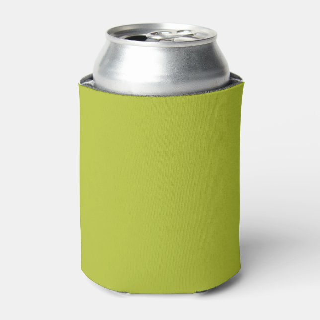 Porta-lata Verde de limão liso de cor sólida (Can Front)
