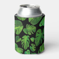 Verde de pintura aquosa monstera tropical