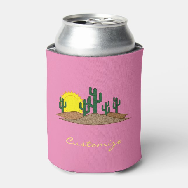 Porta-lata Verde Saguaro Cactus Desert Sunrise Thunder_Cove (Can Front)