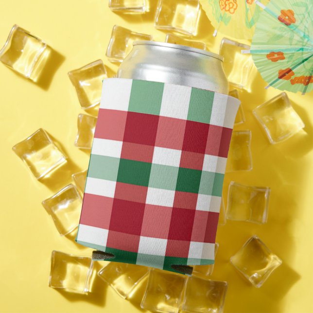 Porta-lata Verificadores brancos verdes vermelhos podem resfr (Verão in situ)