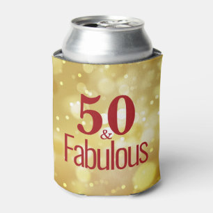 Porta-lata Vermelho 50 e Fabulosa Espuma Dourada de Aniversá