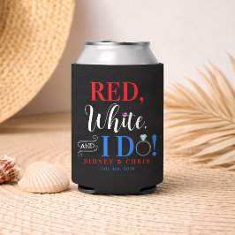 Porta-lata Vermelho Branco & Eu Caso 