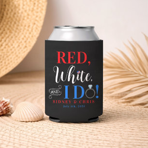 Porta-lata Vermelho Branco & Eu Caso 