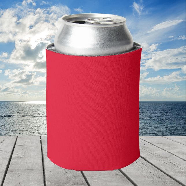 Porta-lata Vermelho Cádmio Cor Sólida (Criador carregado)