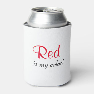 Porta-lata Vermelho É Minha Cor