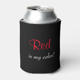 Porta-lata Vermelho Preto