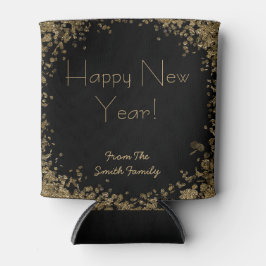 Porta-lata Véspera de Ano Novo, Dourado e Partido Negro