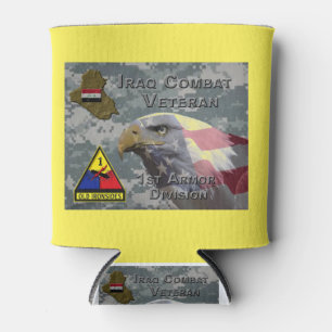 Porta-lata Veterano de Combate da 1ª Divisão Blindada no Iraq