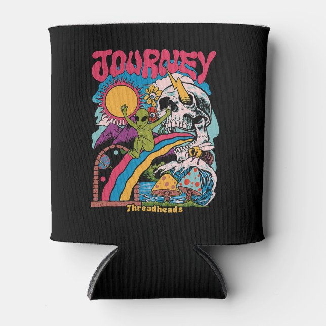 Porta-lata Viagem, Caveira Estética, Crânio De Cogumelo Vinta (Frente)