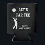 Porta-lata Viagem de Golfe da Festa de Despedida de Solteiro<br><div class="desc">Este design foi criado através de arte digital. Ele pode ser personalizado clicando no botão personalizar e alterando a cor,  adicionando um nome,  iniciais ou suas palavras favoritas.</div>