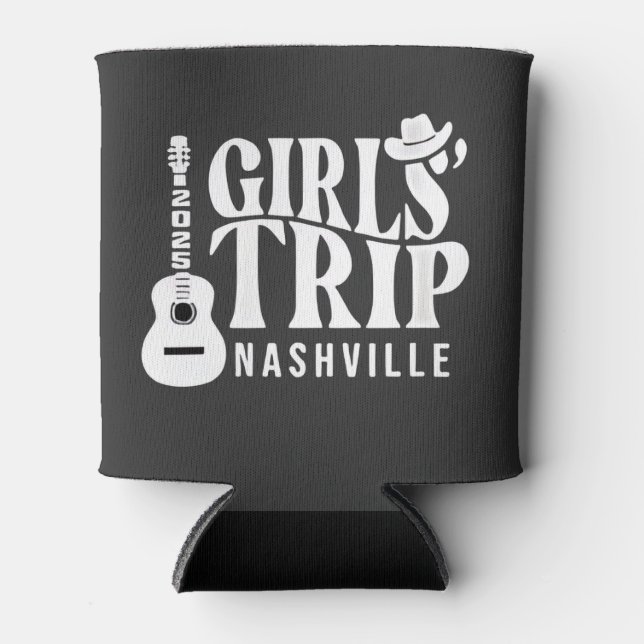 Porta-lata Viagem de Meninas Nashville 2025 Férias de Verão  (Frente)
