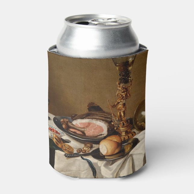 Porta-lata Vida tranquila com presunto, livros e embarcações  (Can Front)