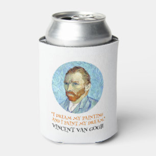 Porta-lata Vincent Van Gogh Retrato com Citação