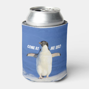 Porta-lata Vindo em mim pinguim de Bro Meme