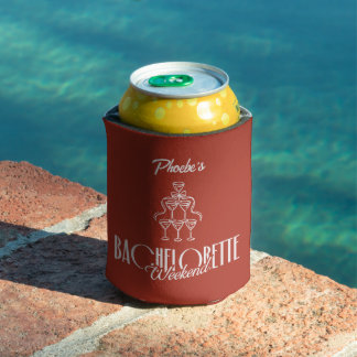 Porta-lata Vinho Caprichoso Vermelho Doodle Despedida de Solt