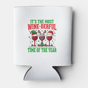 Porta-lata Vinho de Natal Vermelho Maravilhoso Design