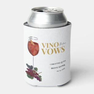 Porta-lata Vino antes dos votos Tasting de vinho para chá de 
