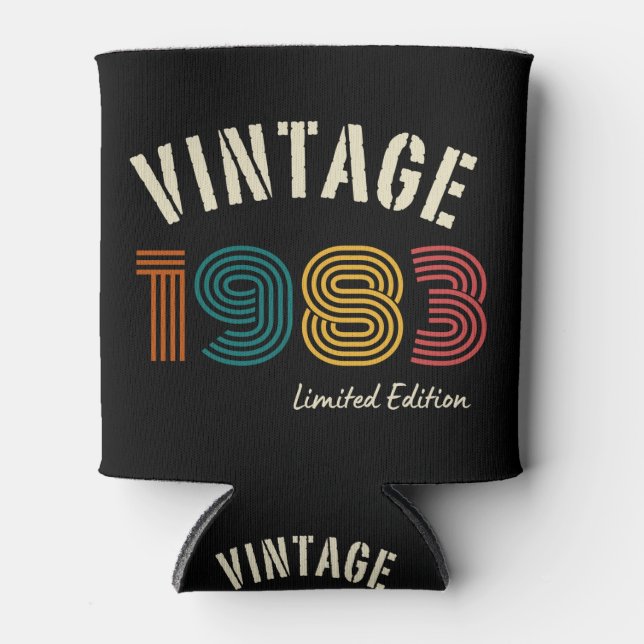 Porta-lata Vintage 1983 41rua Aniversário (Frente)