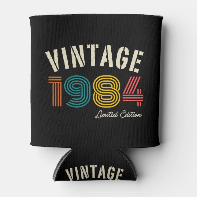 Porta-lata Vintage 1984 41rua Aniversário (Frente)