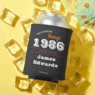 Porta-lata Vintage 1986 Retro Can Cooler - aniversário de 40