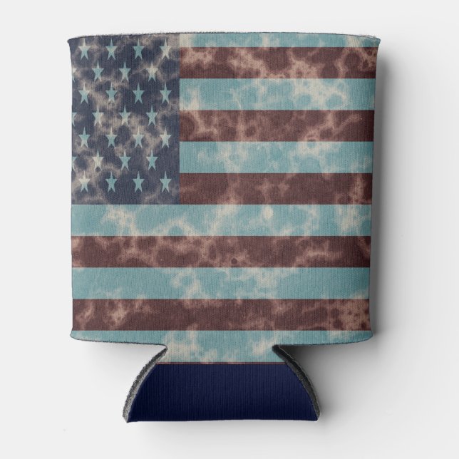 Porta-lata Vintage American Flag Cooler (Frente)