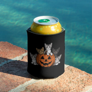 Porta-lata Vintage anos 90 Gato Halloween Retro Assustador Te
