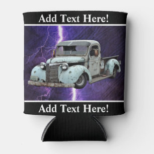 Porta-lata Vintage Blue Truck Antique Truck pode arrefecer