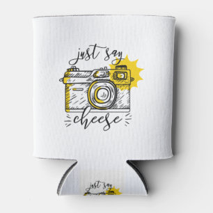 Porta-lata Vintage Camera Apenas Diga Queijo