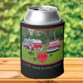 Porta-lata Vintage Camper e Namorados de Caminhão Retro