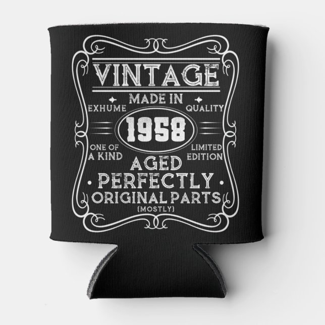 Porta-lata Vintage Feita Em 1958 Retro Classic (Frente)