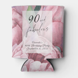 Porta-lata Vintage Floral 90 Festa de aniversário