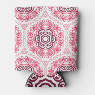 Porta-lata Vintage Floral: Elegância do Padrão do Eterno.
