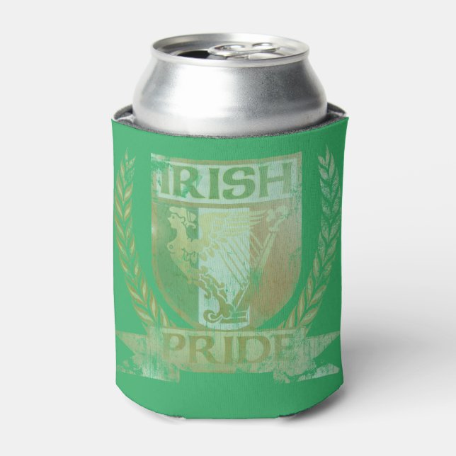 Porta-lata Vintage Irish Pride Crest (Can Front)
