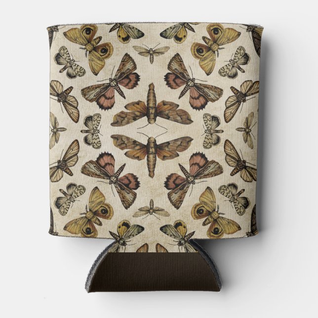 Porta-lata Vintage Moths (Frente)