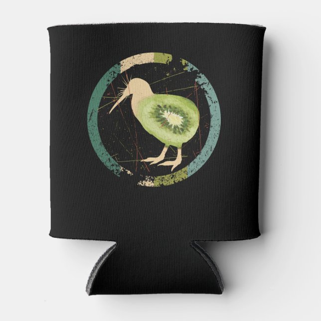 Porta-lata Vintage Nova Zelândia Kiwi (Frente)