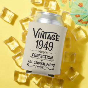 Porta-lata Vintage personalizado 75.º presente de aniversário