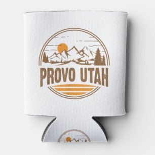 Porta-lata Vintage Provo, Utah Mountain Hiking Souvenir Impre