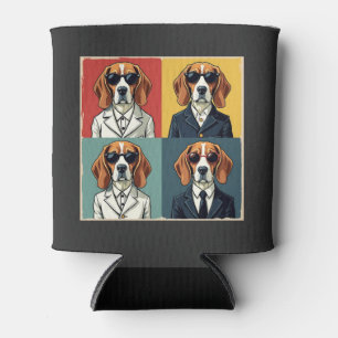 Porta-lata Vintage Rerto Beagle Dog 70s Estilo Óculos de sol