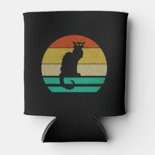 Porta-lata Vintage Retro Sunset Le Chat Noir Black Cat