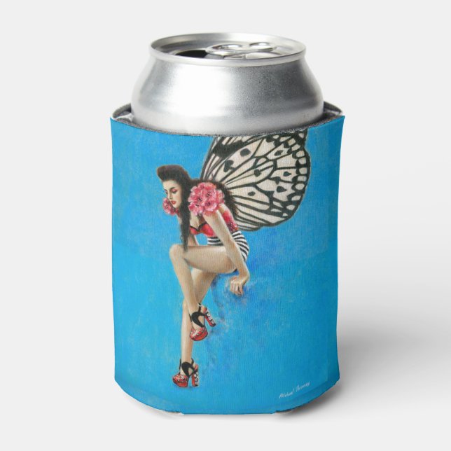 Porta-lata Vintage Rockabilly Fairy Can Cooler (Can Front)