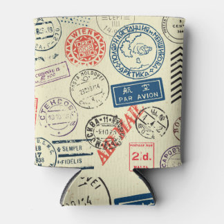 Porta-lata Vintage Stamps: Eterno Decor Collection