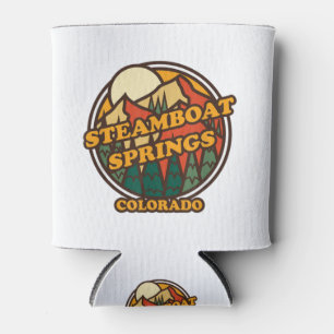 Porta-lata Vintage Steamboat Primaveras, Colorado Mountain Hi