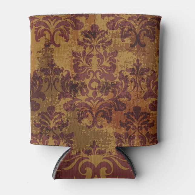 Porta-lata Vintage, textura rococó barroca. (Frente)