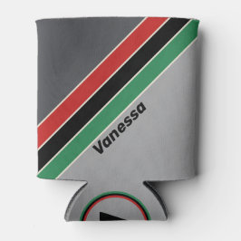 Porta-lata Vintage VHS Stripes with Name