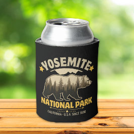 Porta-lata Vintage Yosemite Bear Forest Graphic