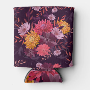 Porta-lata Vintagem Floral: Esplendor do Jardim do outono